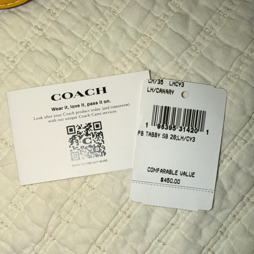 Coach Tabby Pebbled Leather Shoulder Bag with Removable Strap - Picture 8 of 11